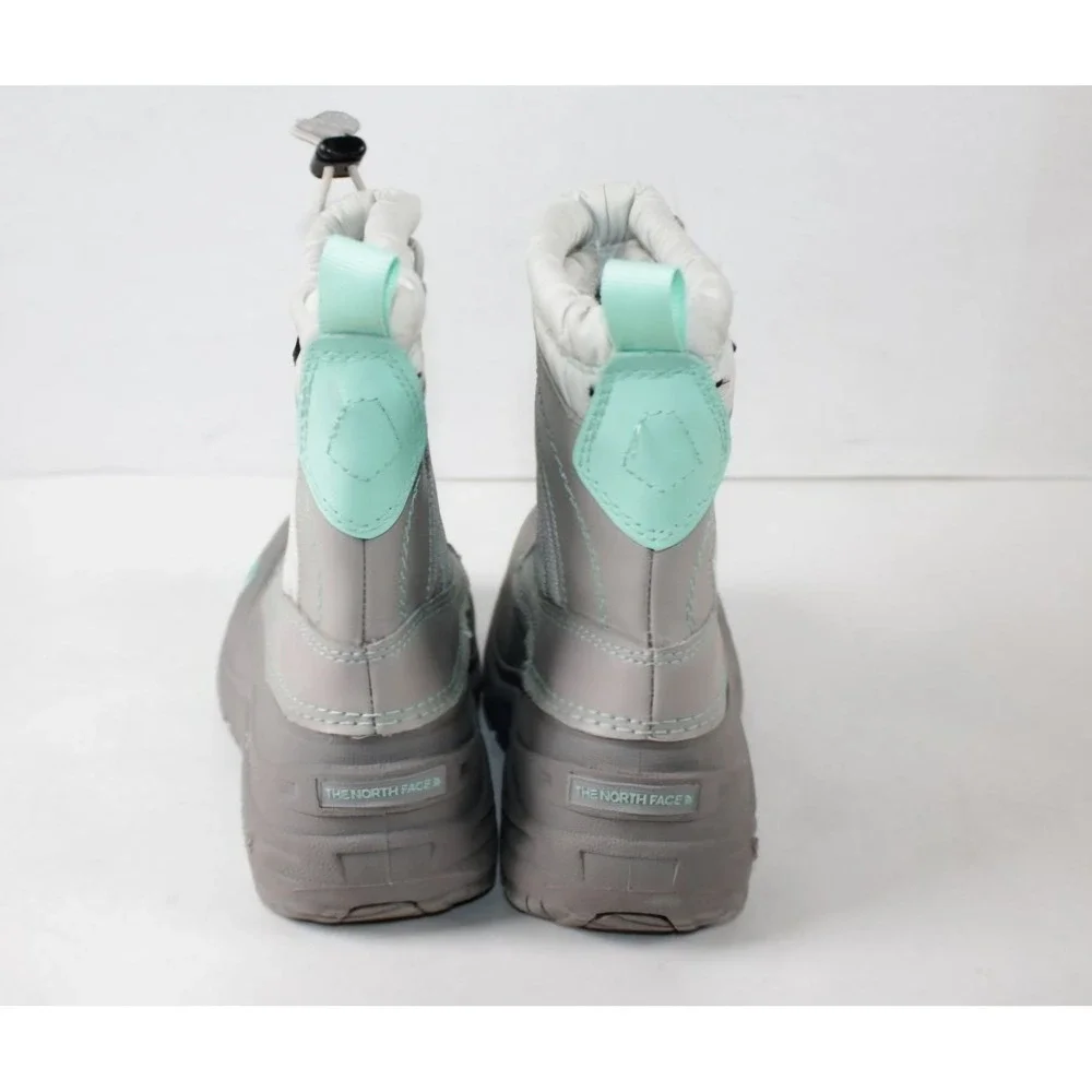THE NORTH FACE Kids Winter Boots Gray‎ Mint Size 13 Waterproof Insulated